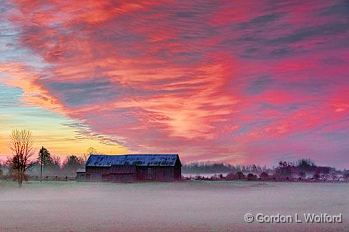 Barn At Sunrise_30036-7.jpg - Photographed near Port Elmsley, Ontario, Canada.